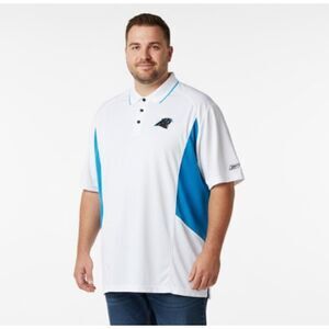 Carolina Panthers Polo Shirt Reebok NFL Team Apparel Mens Size 4XL